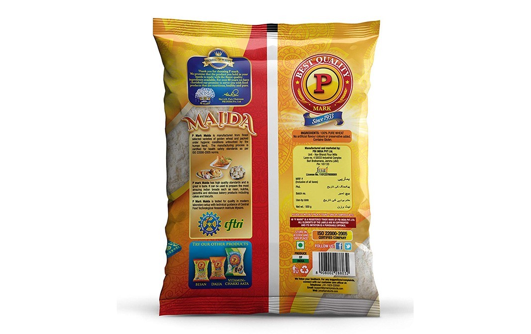P Mark Maida Delicious and Fresh   Pack  500 grams